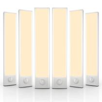 Iluminação sob o gabinete: sensor de movimento LED EVERDOSS 32, pacote com 6