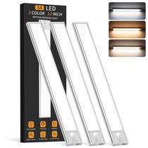 Iluminação sob o gabinete: sensor de movimento LED KYEKIO 54, pacote com 3