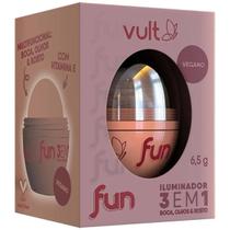 Iluminador 3 em 1 Fun Rose Iluminada 6,5g - Vult