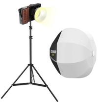 Iluminador 60w Led Bicolor Colbor Wonder W60 + Soft Mini Lanterna + Tripé