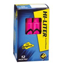 Iluminador Avery HI-LITER Estilo de mesa rosa fluorescente x12 Iluminador Avery HI-LITER Estilo de mesa rosa fluorescente x12