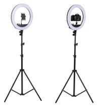 Iluminador Câmera Youtuber Com Tripe Foto Ring Light Celular