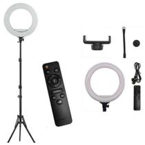 Iluminador Completo Led Ring Light 12 Pol. 220 Leds + Tripé