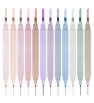 Iluminador Dacono Aesthetic Cute, pacote com 12 cores suaves e variadas Iluminador Dacono Aesthetic Cute, pacote com 12 cores suaves e variadas