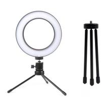 Iluminador De Led Com Tripe Ring Light Usb 16cm 6 Polegadas
