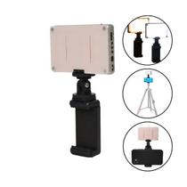 Iluminador de LED Mini para Celular c/ Suporte e Bateria Dourado- PLED-9
