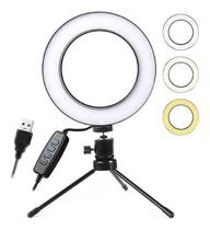 Iluminador De Led Ring Light 6 Polegadas