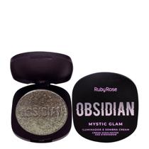 Iluminador E Sombra Ruby Rose Cream Obsidian Emmerald -HB 26004,5g Iluminador E Sombra Ruby Rose Cream Obsidian Emmerald -HB 26004,5g