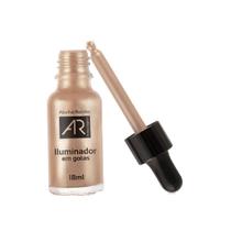 Iluminador Em Gotas Corpo e Rosto Dourado AR Maquiagem Abelha Rainha 18ml Iluminador Em Gotas Corpo e Rosto Dourado AR Maquiagem Abelha Rainha 18ml