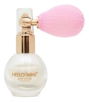 Iluminador Em Po Hello Mini Spray Borrifador Vintage Retro - Prateado brilho frio e moderno