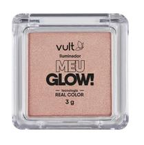 Iluminador Facial Compacto Vult Meu Glow 3g Cor Champagne