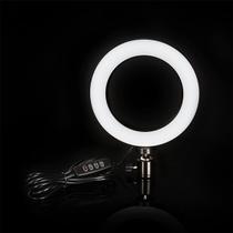 Iluminador Fotográfico Ring Light De Led 20cm Para Foto E Vídeo 72 Leds 8 Polegadas p8