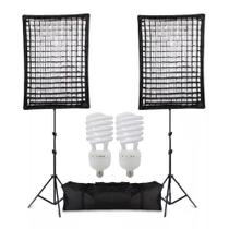 Iluminador Kit Soft-box 50x70 Greika Agata II Led 220v 5500k