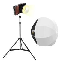 Iluminador Led Bicolor Colbor W60 Softbox Lanterna Tripé Iluminador Led Bicolor Colbor W60 Softbox Lanterna Tripé