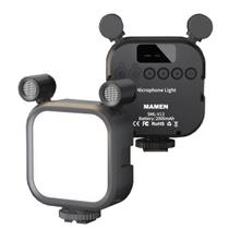 Iluminador LED BiColor com Microfone Duplo para Câmeras e Smartphones Mamen SML-V13 Iluminador LED BiColor com Microfone Duplo para Câmeras e Smartphones Mamen SML-V13
