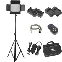 Iluminador Led Bicolor Greika GK1000B Pro Bivolt Completo Iluminador Led Bicolor Greika GK1000B Pro Bivolt Completo