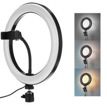 Iluminador Led Circular 10 Ring Light Live Usb Suporte Iluminador Led Circular 10 Ring Light Live Usb Suporte