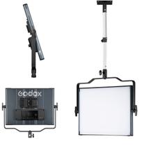 Iluminador Led Godox LDX100BI para Podcast Estúdios de Vídeo com Suporte de teto