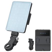 Iluminador LED Portátil Mamen V11SE Mobile Video Light 5W Cores 2500K-4500K-9000K para Smartphones e Tablets