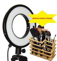 Iluminador LED Ring Light 25w - Luz da Lua - 28cm Diâmetro - Foto e Make