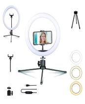 Iluminador, Led Ring Light Tripé Suporte Celular, Estética