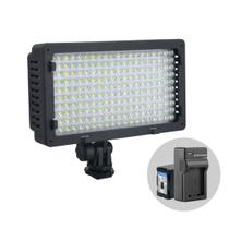 Iluminador Led SunGun CN-LUX2200 Video Light Bi-Color 3200K-5400K com Bateria e Carregador