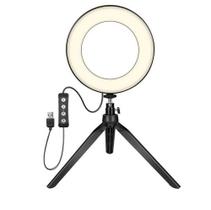 Iluminador Luiz para Mesa Ring Light USB Led Apoio de Mesa Iluminador Luiz para Mesa Ring Light USB Led Apoio de Mesa