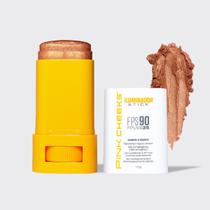 Iluminador Multifuncional Corporal e Facial FPS 90 FPUVA 35 17,5g Gold PINK CHEEKS LANÇAMENTO