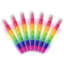 Iluminador NLR FUN empilhável em cor de arco-íris para crianças x7