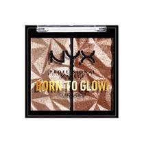 Iluminador NYX Born To Glow Icy Duo - Brilho Natural e Radiante