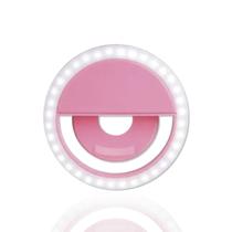 Iluminador Para Foto Luz Led Ring Light Selfie Rosa Iluminador Para Foto Luz Led Ring Light Selfie Rosa