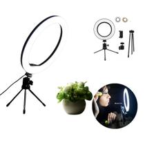 Iluminador Profissional 6 Polegadas com Suporte Ajustável para Celular