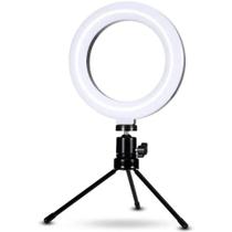 Iluminador Ring Light 16Cm 6 Polegadas Luz Led Com Suporte