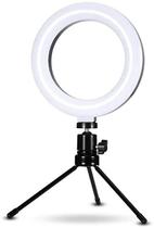 Iluminador Ring Light 16Cm 6 Polegadas Luz Led Com Suporte