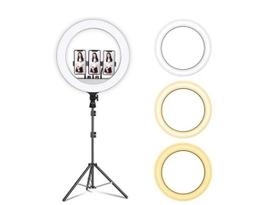 Iluminador Ring Light 18 Polegadas 48cm 80W + Tripé 2 metros Iluminador Ring Light 18 Polegadas 48cm 80W + Tripé 2 metros