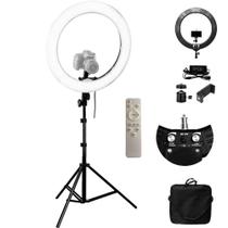 Iluminador Ring Light 80w 448 Leds 48cm Tripe 2m