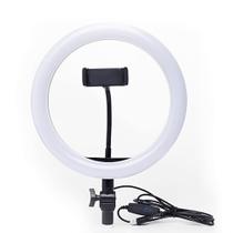 Iluminador Ring Light Anel De Luz Led 12 Polegadas Com Suporte - Exbom