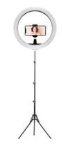 Iluminador Ring Light Anel Luz C Tripé 1,80 30Cm Videos Foto