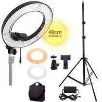 Iluminador Ring Light Aro de Luz 240 Led Circular 48 cm GT719 - Lorben