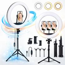 Iluminador Ring Light LED 14 Polegadas Completo com Tripé