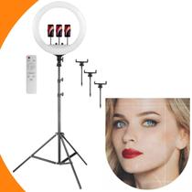 Iluminador Ring Light led luz Profissional 45w Tripé Grande