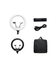 Iluminador Ring Light Led Rl18 Polegadas com Suporte Celular T