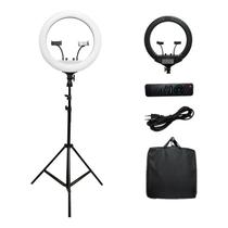 Iluminador Ring Light Led Rl18 Polegadas Suporte p celularTripe t Iluminador Ring Light Led Rl18 Polegadas Suporte p celularTripe t