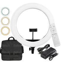 Iluminador Ring Light Make Greika 18 Pol Quente/frio Cl-18
