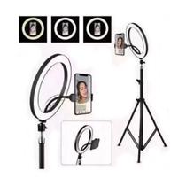 Iluminador Ring Light Youtuber Maquiagem 10 Polegadas 26cm Usb Led Tripé - Gfone
