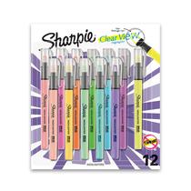 Iluminador Sharpie Clear View com ponta de cinzel transparente, 12 unidades