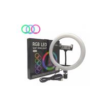 Iluminador soft ring light rgb led rbg26