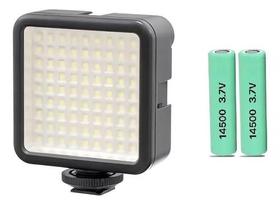 Iluminador Soleste W81 Mini Led Pra Câmera Luz Panel 6.5w Cor da estrutura Preto Cor da luz Branco Iluminador Soleste W81 Mini Led Pra Câmera Luz Panel 6.5w Cor da estrutura Preto Cor da luz Branco