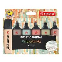 Iluminador STABILO BOSS ORIGINAL NatureColors, pacote 6