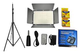 Iluminador Tl600a2 Baterias carregador fonte tripe 2mts Iluminador Tl600a2 Baterias carregador fonte tripe 2mts